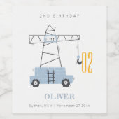 Schuine kraan Kinder elke zondag Wijn Etiket (Enkel label)