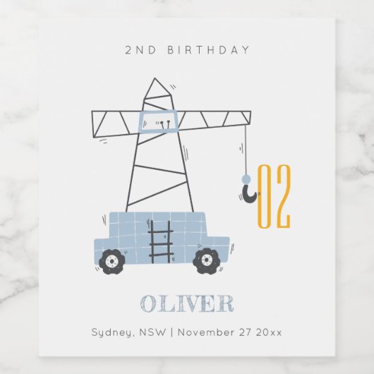 Schuine kraan Kinder elke zondag Wijn Etiket (Enkel label)