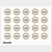  schuine streep ronde sticker (Vel)