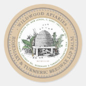  schuine streep ronde sticker (Voorkant)