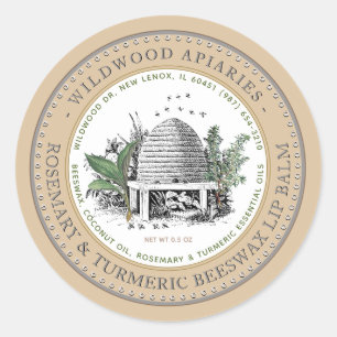 schuine streep ronde sticker