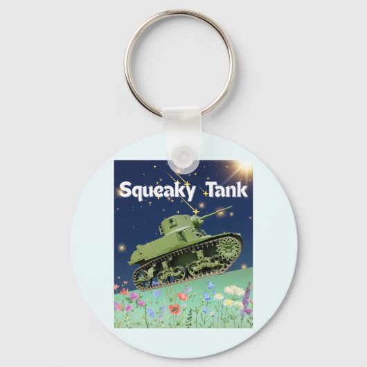 schuine tank sleutelhanger (Voorkant)