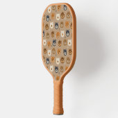 Schuine teddybeer pickleball paddle (Links)