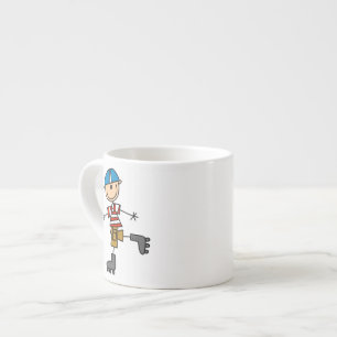 Schuine tekening espresso kop