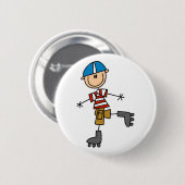 Schuine tekening ronde button 5,7 cm (Voorkant /achterkant)