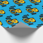 schuine tuba tekst cadeaupapier (Hoek)