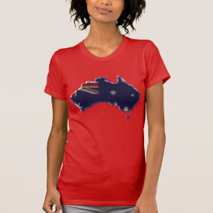 Schuine vlag van Australië T-shirt
