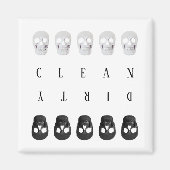 Schuine wasmachine voor witte wasmachine magneet (Voorkant)