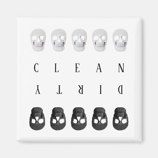 Schuine wasmachine voor witte wasmachine magneet (Voorkant)