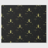 Schuine zodiale horoscoopsterbordgradiënt cadeaupapier (Vlak)