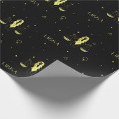 Schuine zodiale horoscoopsterbordgradiënt cadeaupapier (Hoek)