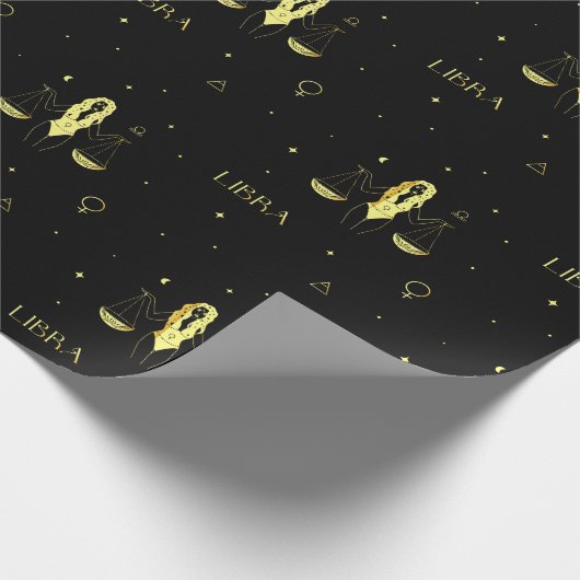 Schuine zodiale horoscoopsterbordgradiënt cadeaupapier (Hoek)