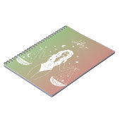 Schuine zodiale horoscoopsterbordgradiënt notitieboek (Linkerzijde)