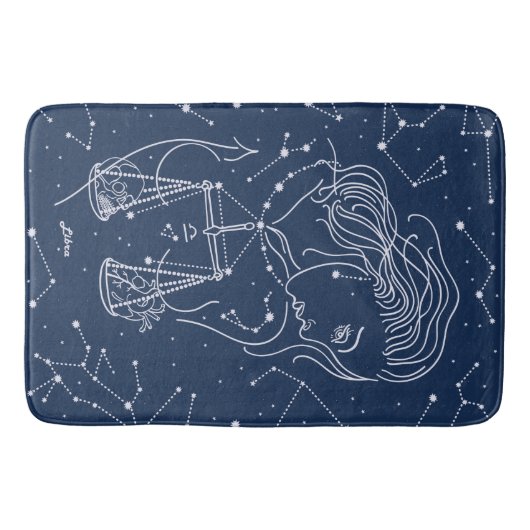 Schuine zodiale tekening badmat (Voorkant)