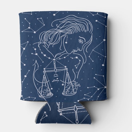 Schuine zodiale tekening blikjeskoeler (Achterkant)