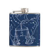 Schuine zodiale tekening heupfles (Voorkant)