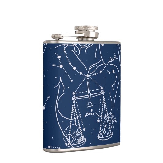 Schuine zodiale tekening heupfles (Rechts)