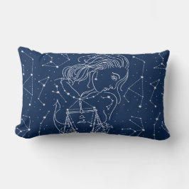 Schuine zodiale tekening kussen