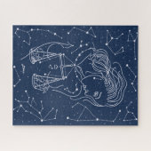 Schuine zodiale tekening legpuzzel (Horizontaal)