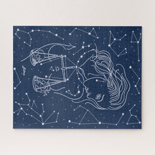 Schuine zodiale tekening legpuzzel (Horizontaal)