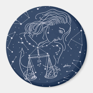 Schuine zodiale tekening magneet
