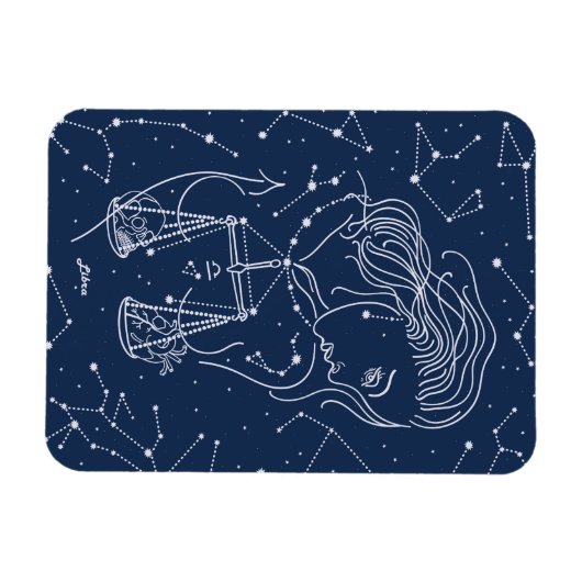 Schuine zodiale tekening magneet (Horizontaal)