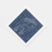 Schuine zodiale tekening servet (Hoek)