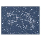 Schuine zodiale tekening tafelkleed (Voorkant (Horizontaal))