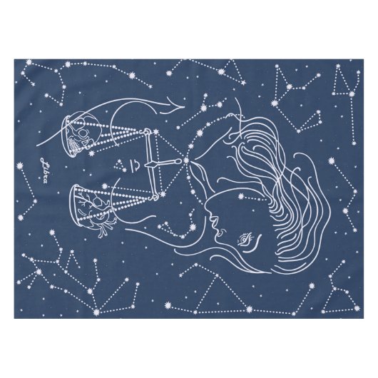 Schuine zodiale tekening tafelkleed (Voorkant (Horizontaal))