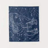 Schuine zodiale tekening wandkleed (Voorkant)