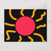 Schuine zon briefkaart (Voorkant)