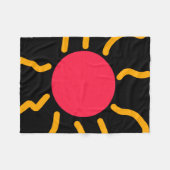 Schuine zon fleece deken (Voorkant (Horizontaal))