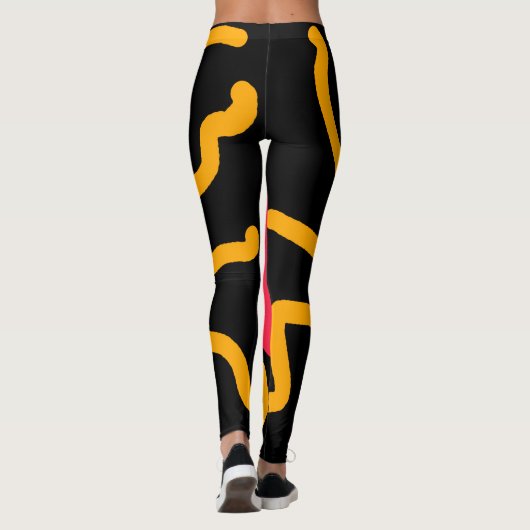 Schuine zon leggings (Achterkant)