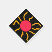 Schuine zon servet (Hoek)