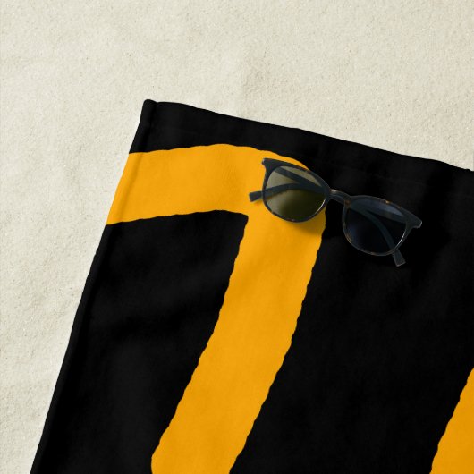 Schuine zon strandlaken (In situ)