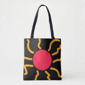 Schuine zon tote bag (Voorkant)