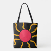 Schuine zon tote bag (Achterkant)