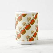 🎃 **Schuinstaande Pompoen & Tarwe Mok** Koffiemok (Center)