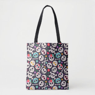 Schuintrekken. Naadloos patroon met plat ontwerp v Tote Bag