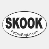 schuintrekken ovale sticker (Voorkant)