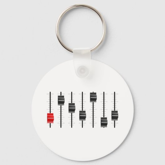 Schuiven of omslagen voor geluids- of videomonitor sleutelhanger (Voorkant)