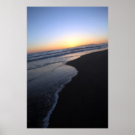Schuiven - Sunset Beach Californië Poster