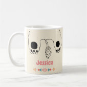 Schuiven van Beer voor afspeelhoning Koffiemok (Links)