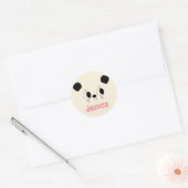 Schuiven van Beer voor afspeelhoning Ronde Sticker (Envelop)