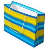 Schuiven van Bright Diamanten coördinerende stripe Groot Cadeauzakje (Voorkant Gekanteld)