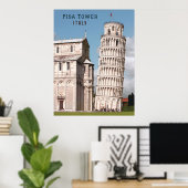 Schuivende Toren van Pisa Italië Europa Reizen Poster (Thuiskantoor)
