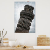 Schuivende Toren van Pisa Italië Reisposter Poster (Keuken)