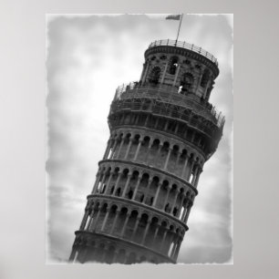 Schuivende Toren van Pisa Italië Reisposter Poster