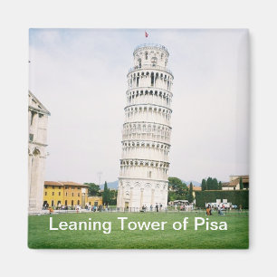 Schuivende Toren van Pisa Square Magnet