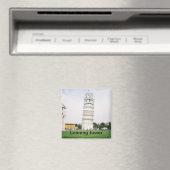 Schuivende Toren van Pisa Square Magnet (Insitu (Vaatwasser))